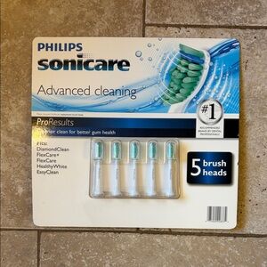 NIB - Philips Sonicare Advanced Cleaning Brush Heads, 5 ct